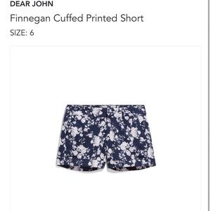 Dear John High Waist Blue and White Shorts